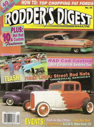RODDER'S DIGEST 1992 OCT - FAT FORD CHOPPED, ALTERNATIVE STEERING BOXES